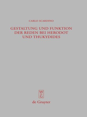 cover image of Gestaltung und Funktion der Reden bei Herodot und Thukydides
